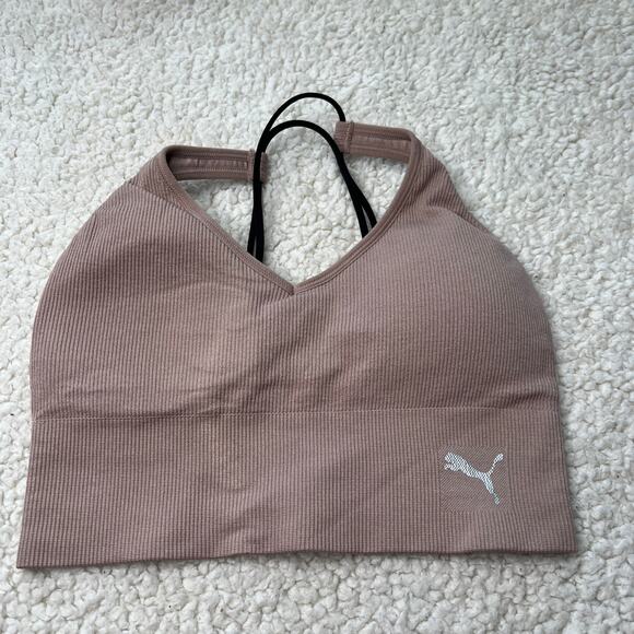 Puma Mauve Sports Bra Small - Picture 1 of 6